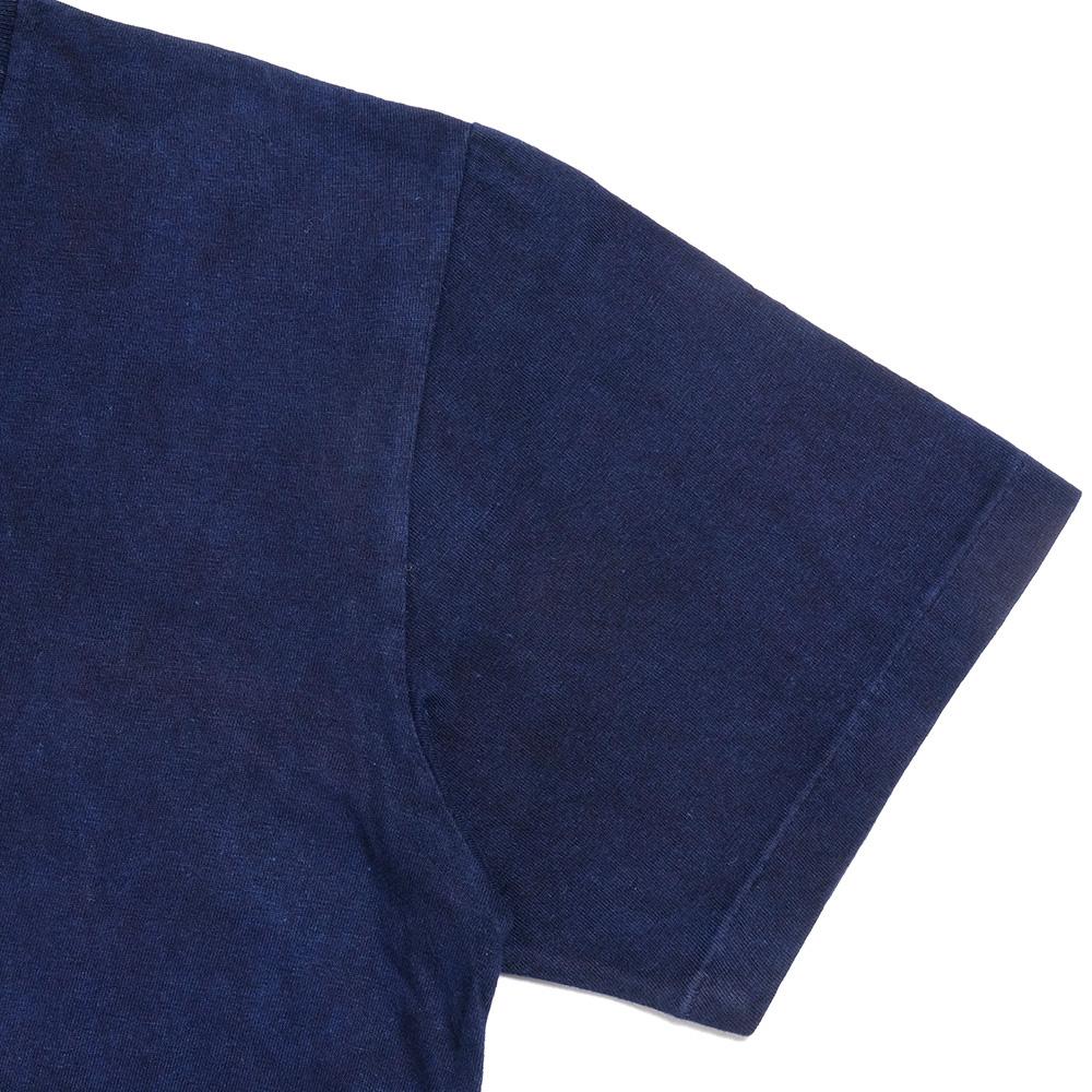 BLUE BLUE JAPAN<br>東京(Tokyo) Discharged Printing Indigo T-Shirts<br>700073664