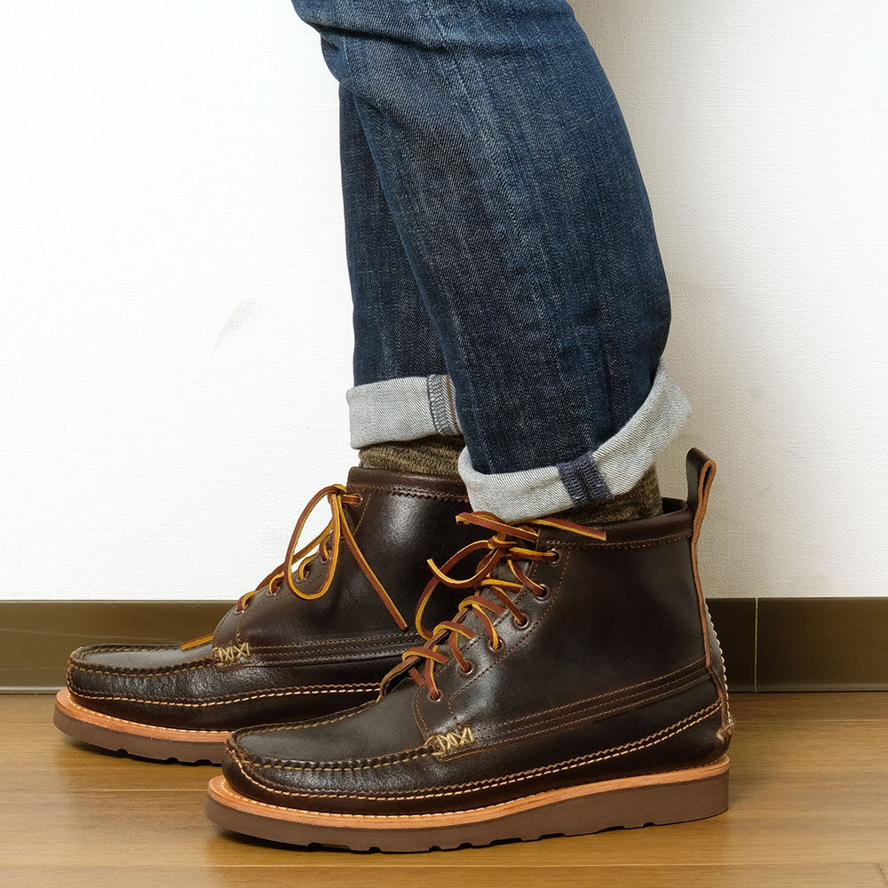 YUKETEN<br> Maine Guide 6 Eye DB Boots<br> Wax Brown<br> 06505PM-SP