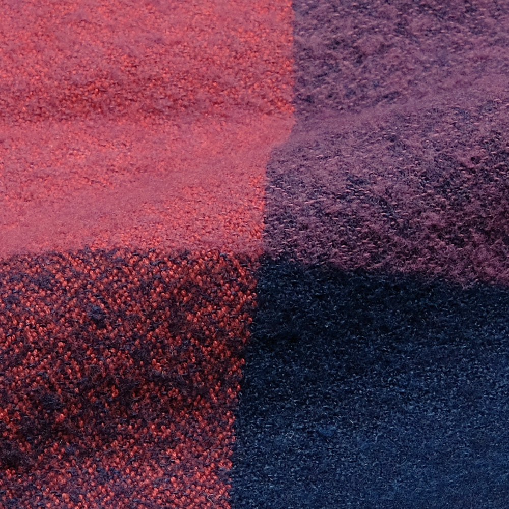 BLUE BLUE - Brushed Indigo Block-Plaid - Work Shirt - 1004744