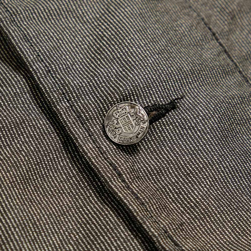 Soundman Coverall Jacket "Birmingham" 抜染ストライプ モールスキン M374-152S
