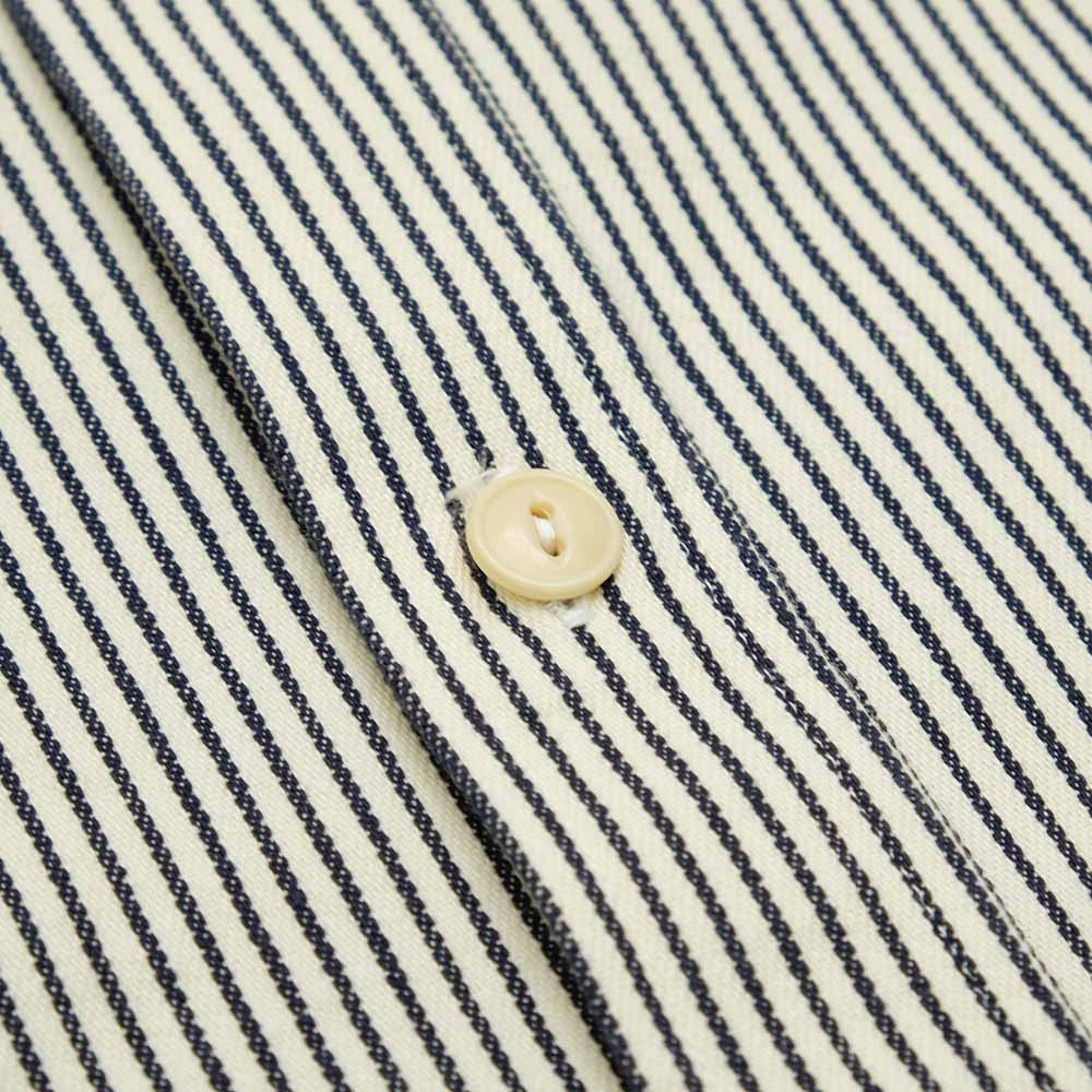 SUGAR CANE - HICKORY STRIPE S/S WORK SHIRT - SC37944