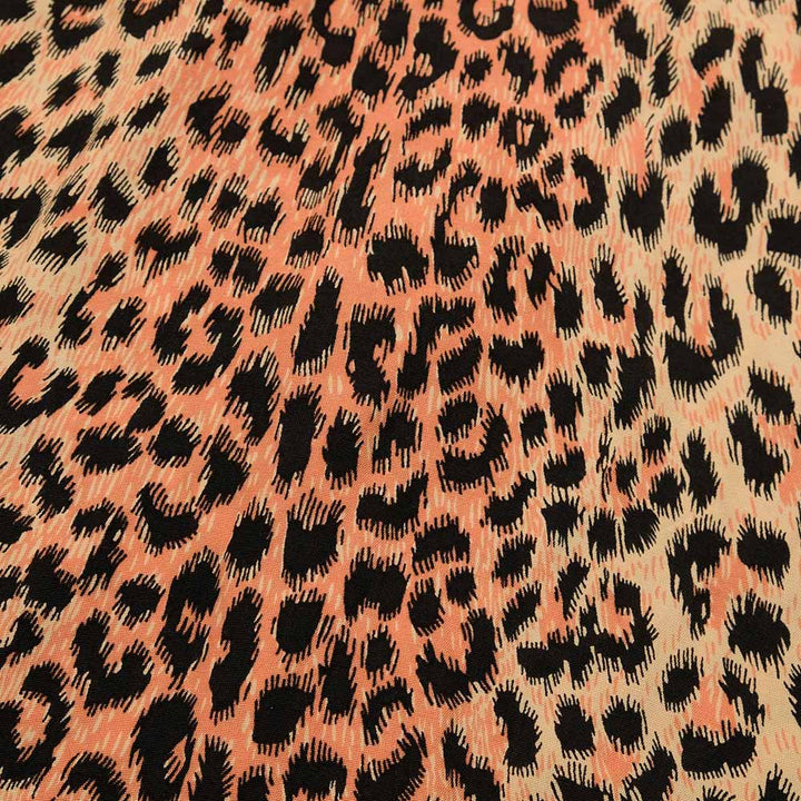 STAR OF HOLLYWOOD - HIGH DENSITY RAYON L/S OPEN SHIRT - LEOPARD - SH29079