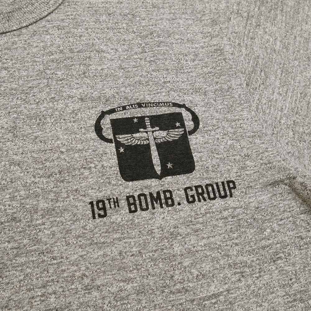 BUZZ RICKSON'S - SLUB YARN T-SHIRT 19th BOMB. GROUP - SAD SACK - BR78956