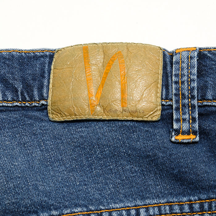 Nudie Jeans<br>Thin Finn Mid Blue Ecru<br>112943