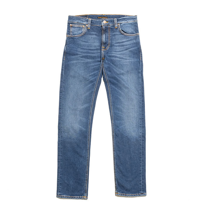 Nudie Jeans<br>Thin Finn Mid Blue Ecru<br>112943
