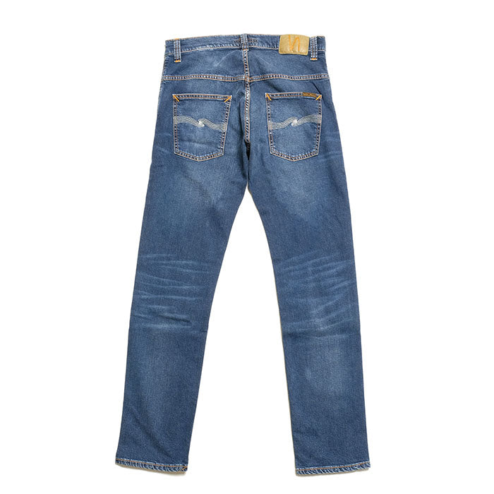 Nudie Jeans<br>Thin Finn Mid Blue Ecru<br>112943