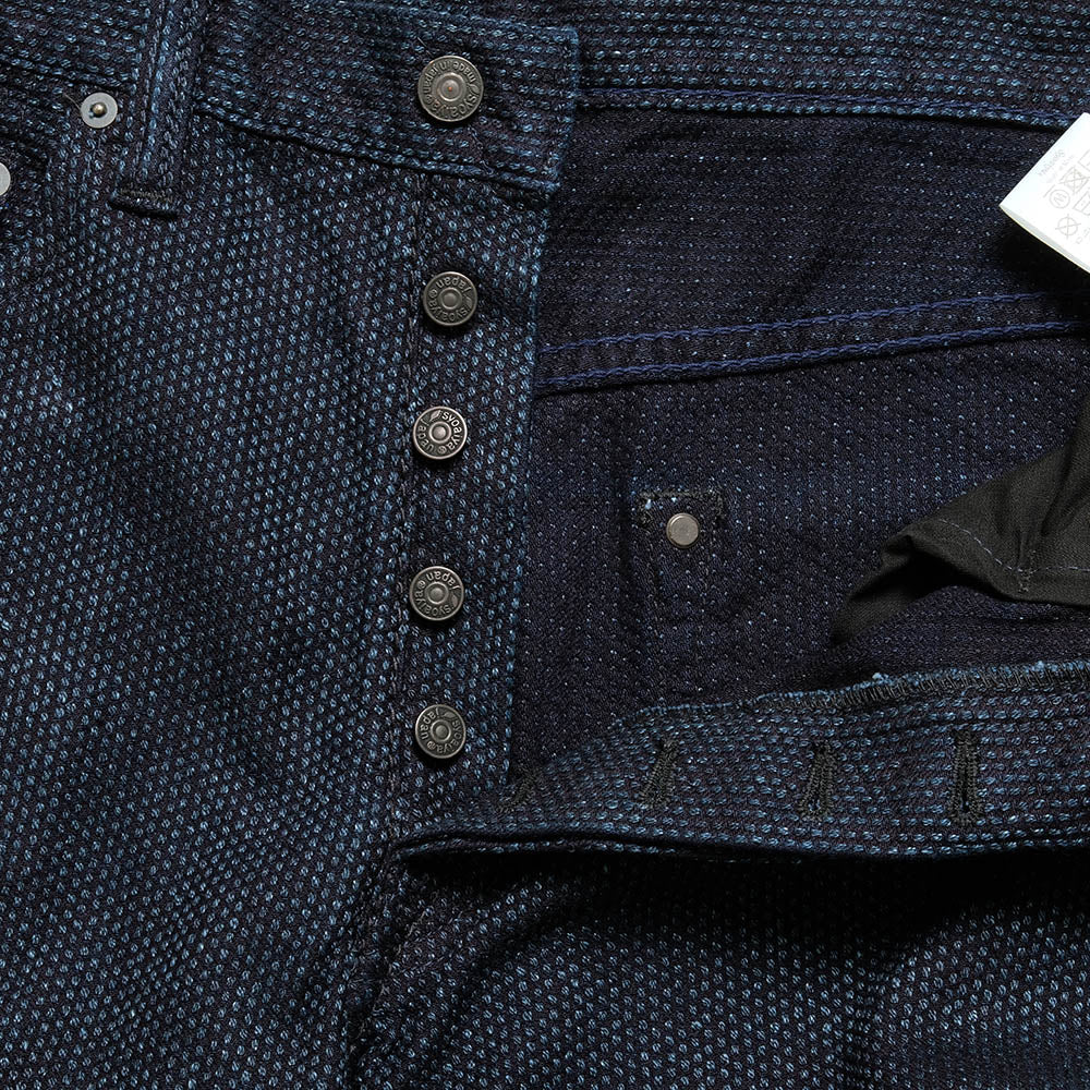 pure blue japan<br>Selvedge Sashiko Denim Relaxed Tapered<br>1153-ID