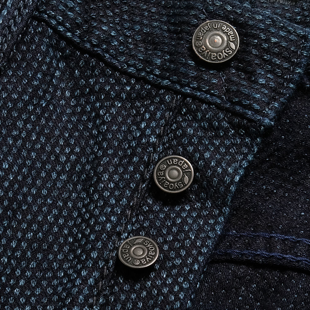 pure blue japan<br>Selvedge Sashiko Denim Relaxed Tapered<br>1153-ID