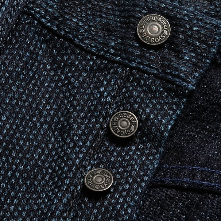 pure blue japan<br>Selvedge Sashiko Denim Relaxed Tapered<br>1153-ID