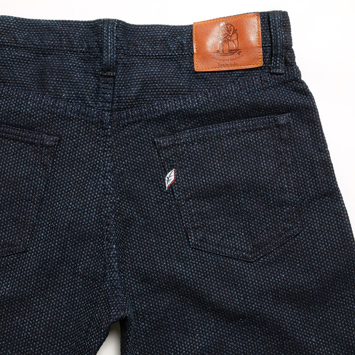 pure blue japan<br>Selvedge Sashiko Denim Relaxed Tapered<br>1153-ID