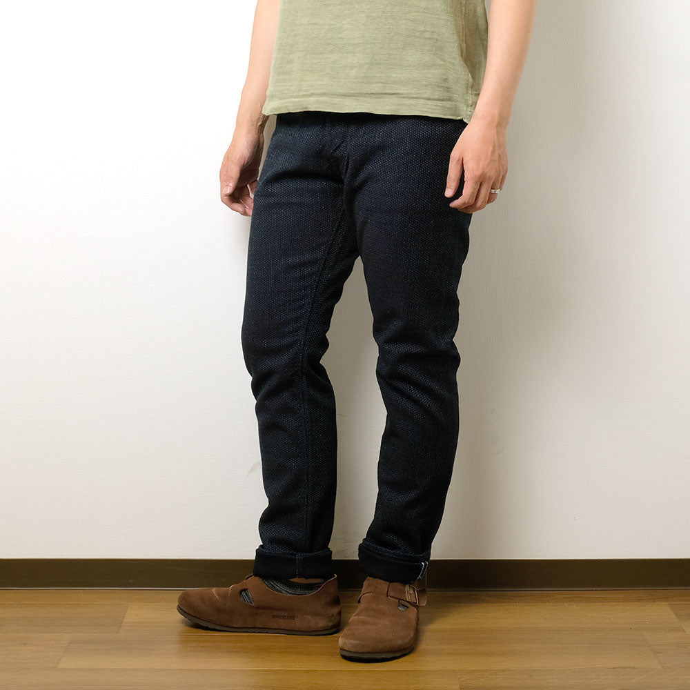 pure blue japan<br>Selvedge Sashiko Denim Relaxed Tapered<br>1153-ID