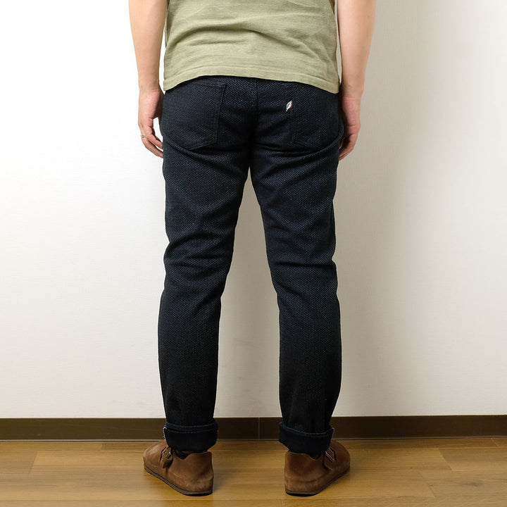 pure blue japan<br>Selvedge Sashiko Denim Relaxed Tapered<br>1153-ID