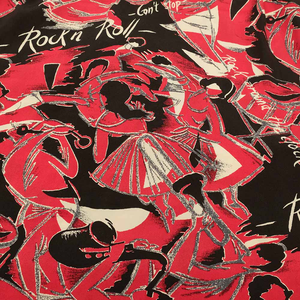 STAR OF HOLLYWOOD - HIGH DENSITY RAYON OPEN SHIRT - ROCK 'N' ROLL - SH39090