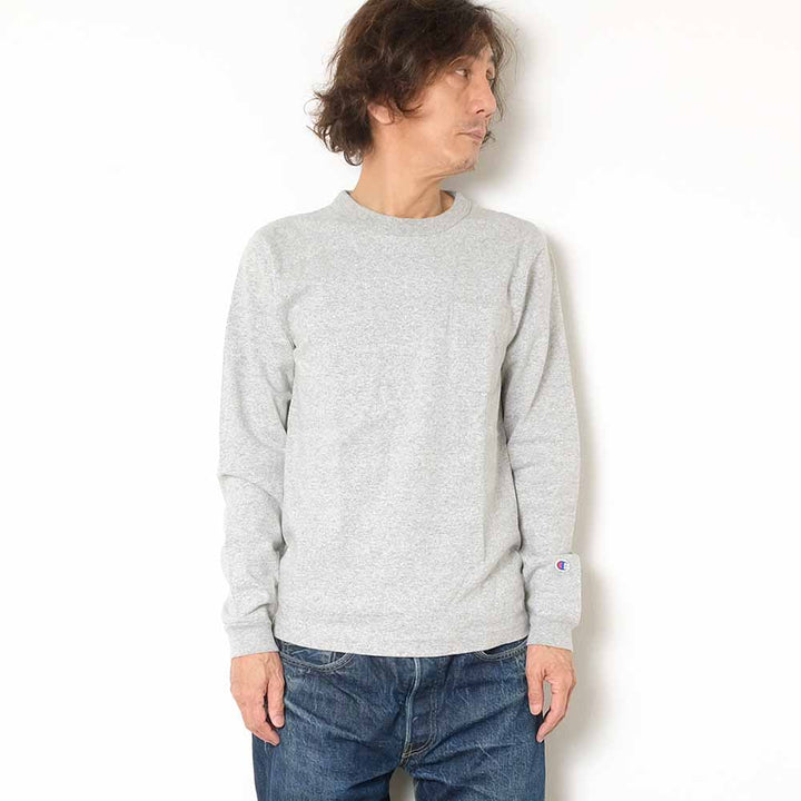 Champion - Made In USA - T1011 - Long Sleeve T-Shirt POCKET - C5-P401