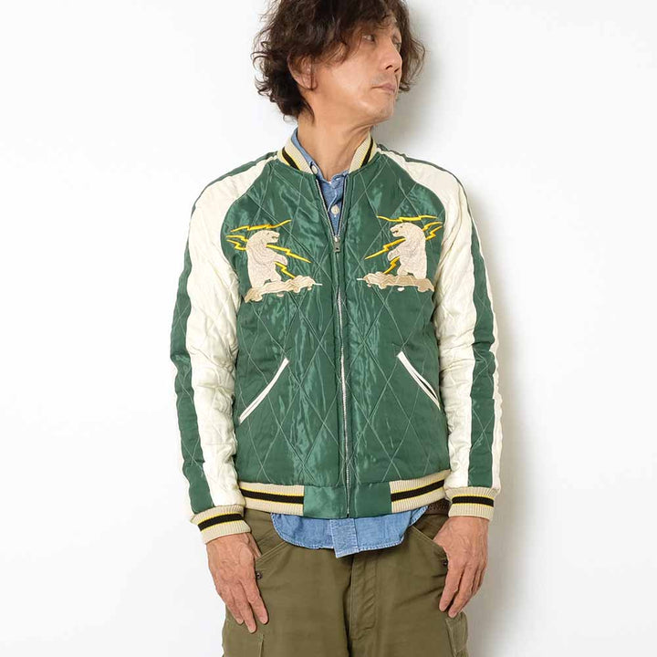 TAILOR TOYO Velveteen Souvenir Jacket POLAR BEAR X ALASKA MAP TT15175-119