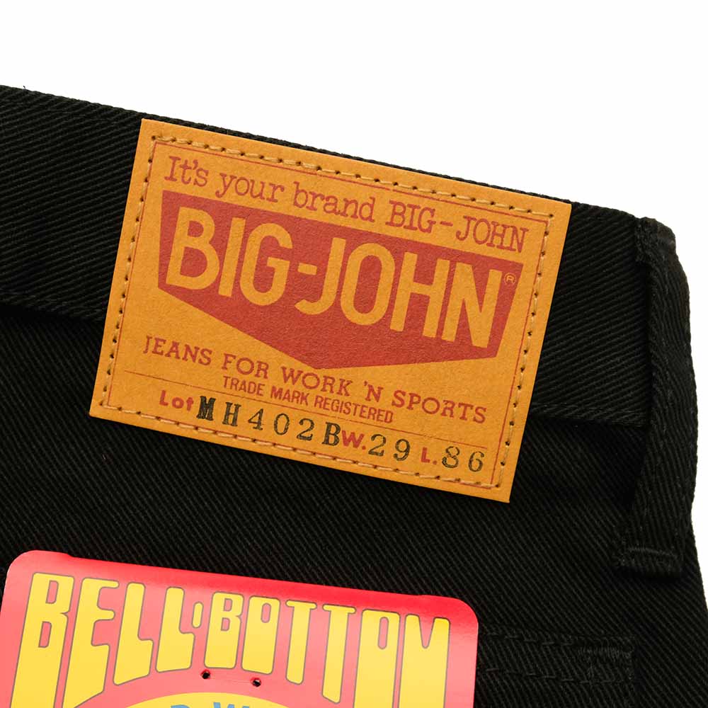 BIG JOHN - BUTTON UP BELL BOTTOM BLACK - MH402B-61A