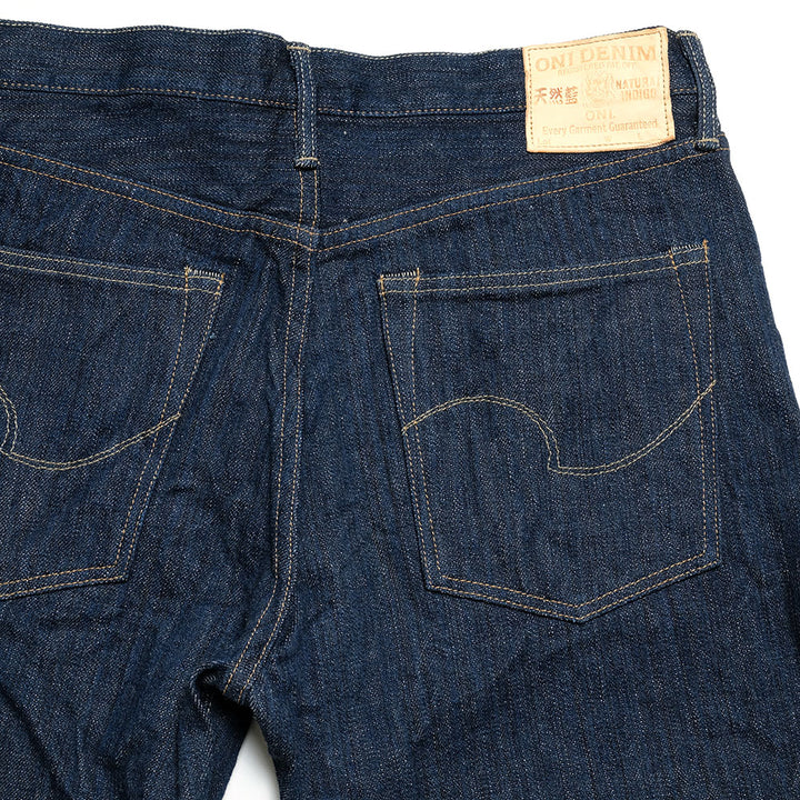 Oni Denim<br>Regular Rise Neat Straight<br>Natural Indigo "ONI KIWAMI"<br>ONI-246