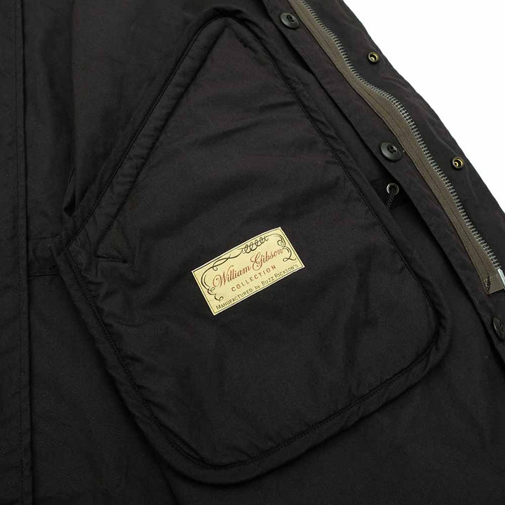 BUZZ RICKSON'S WILLIAM GIBSON COLLECTION Type BLACK HOOD, EXTREME COLD WEATHER M-65 (NO HOOD) BR15192