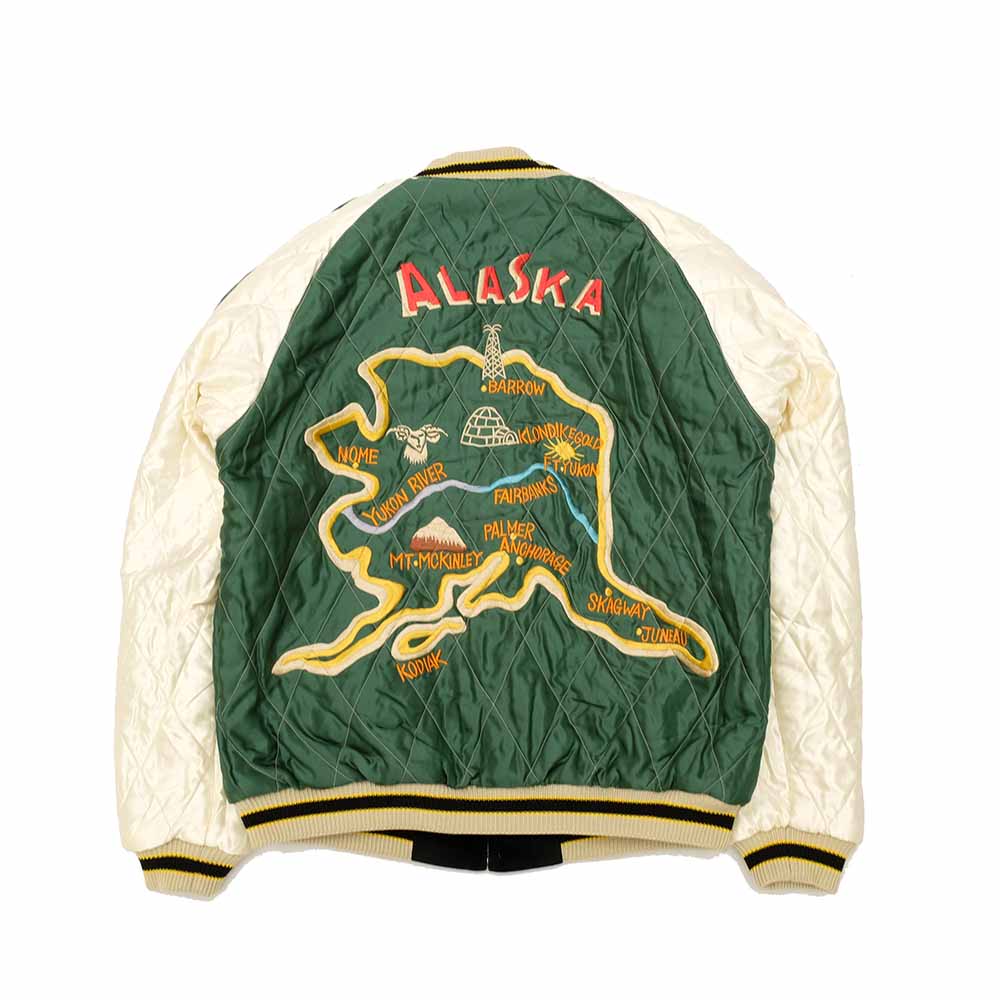 TAILOR TOYO Velveteen Souvenir Jacket POLAR BEAR X ALASKA MAP TT15175-119