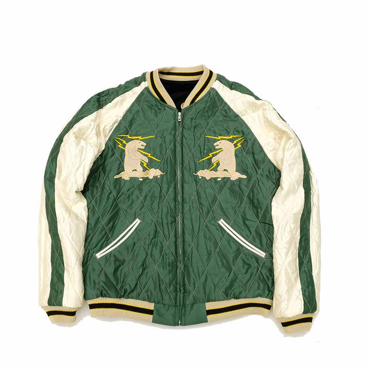 TAILOR TOYO Velveteen Souvenir Jacket POLAR BEAR X ALASKA MAP TT15175-119