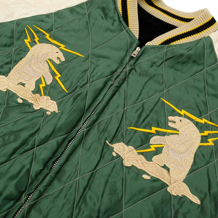 TAILOR TOYO Velveteen Souvenir Jacket POLAR BEAR X ALASKA MAP TT15175-119