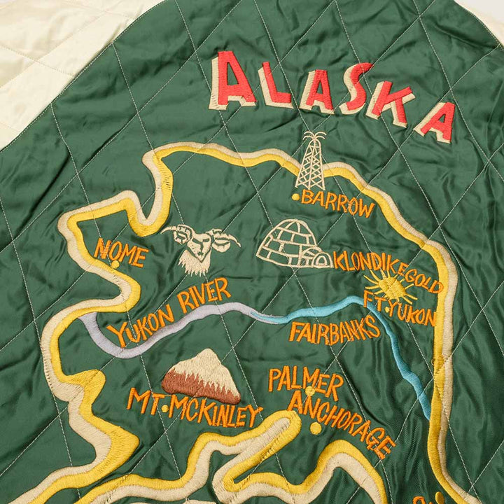 TAILOR TOYO Velveteen Souvenir Jacket POLAR BEAR X ALASKA MAP TT15175-119