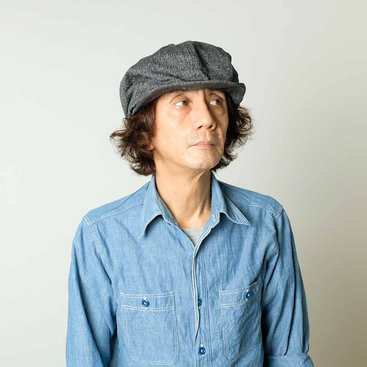 SUGAR CANE 9oz. BLACK COVERT APPLEJACK CAP SC02625