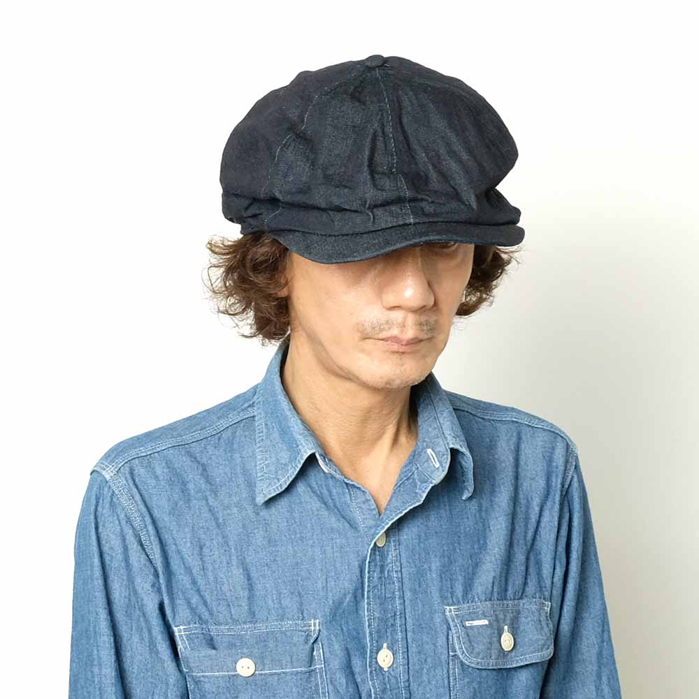 SUGAR CANE - 10oz. DENIM APPLEJACK CAP - SC02705