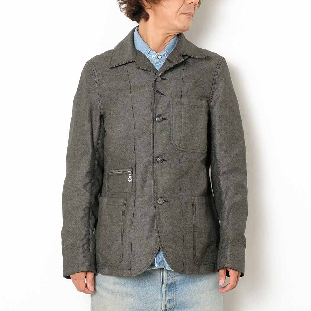 Soundman Coverall Jacket "Birmingham" 抜染ストライプ モールスキン M374-152S