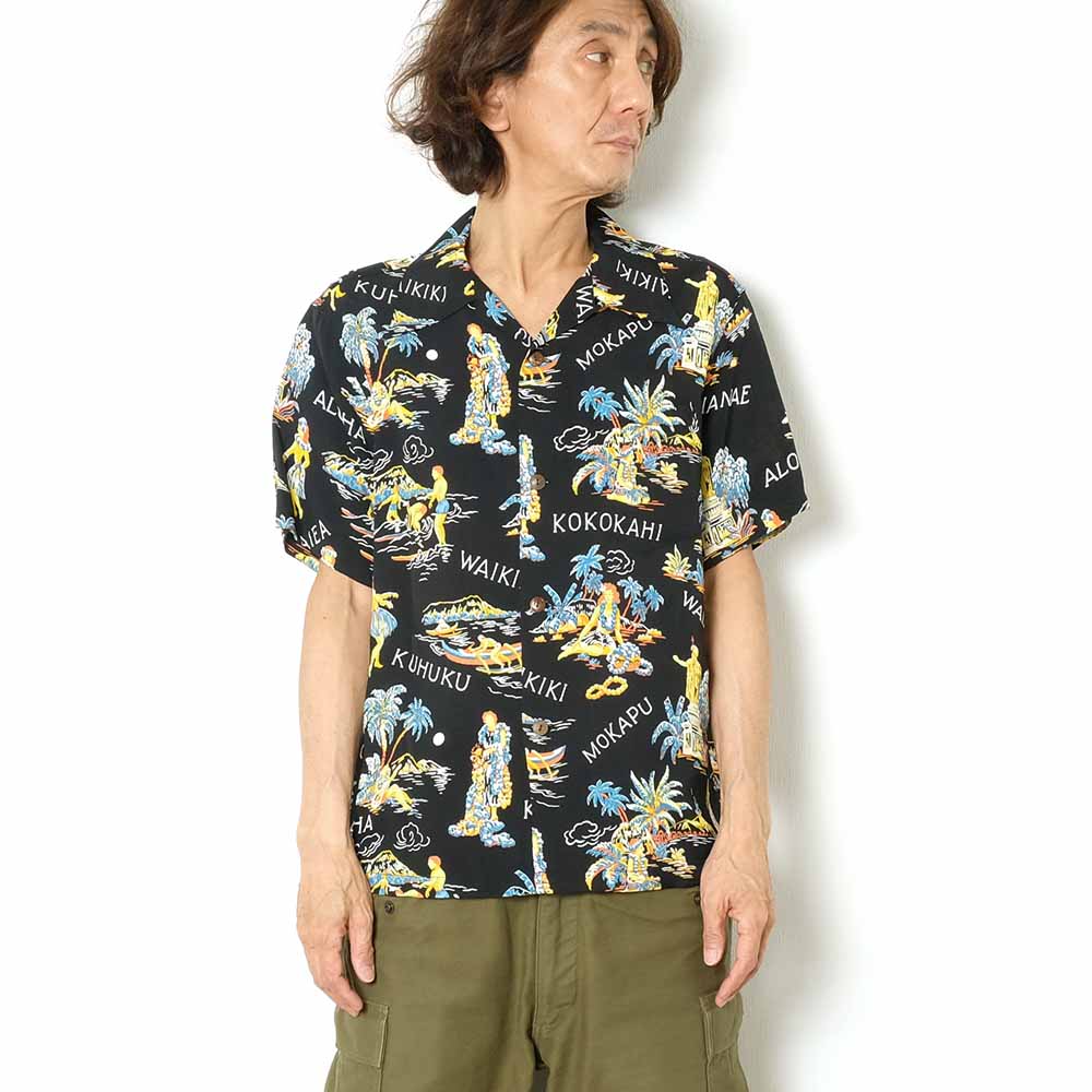 SUN SURF HINOYA EXCLUSIVE S/S RAYON HAWAIIAN SHIRT PILIANI SS38905HY
