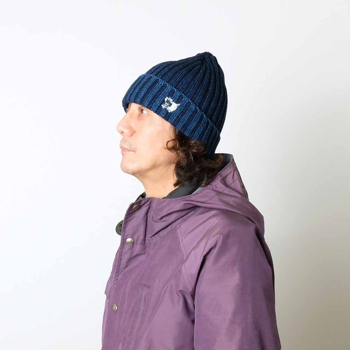 STUDIO D’ARTISAN Lot.7481 INDIGO KNIT CAP 7481