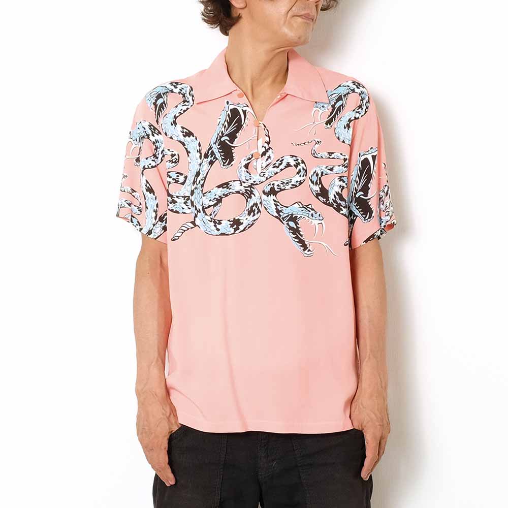 STAR OF HOLLYWOOD HIGH DENSITY RAYON S/S PULLOVER SHIRT "RATTLE SNAKE" SH38377