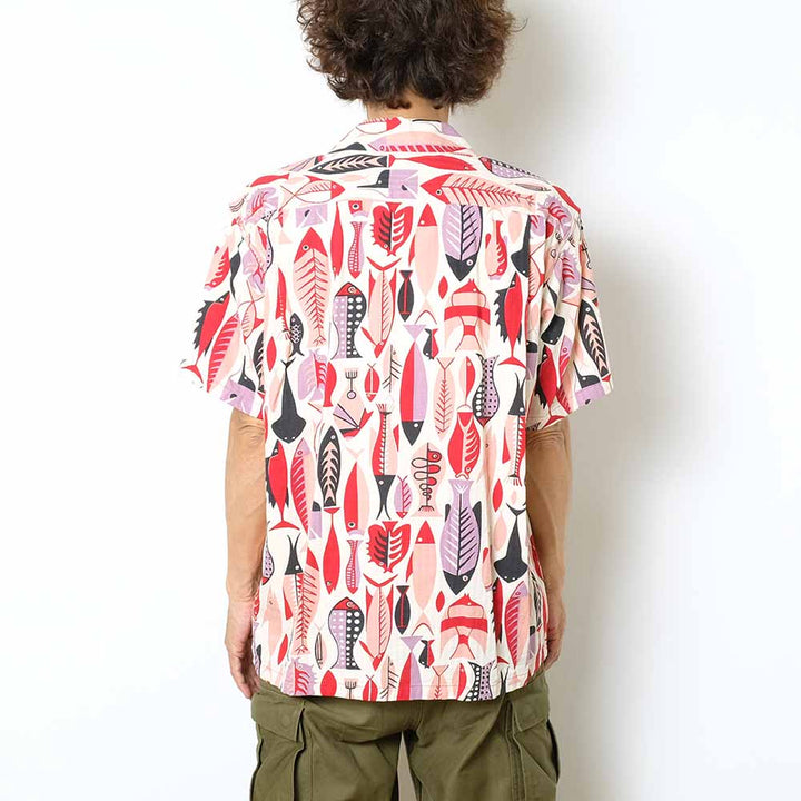 STAR OF HOLLYWOOD<br>DOBBY COTTON S/S OPEN SHIRT<br>FISH<br>SH38882