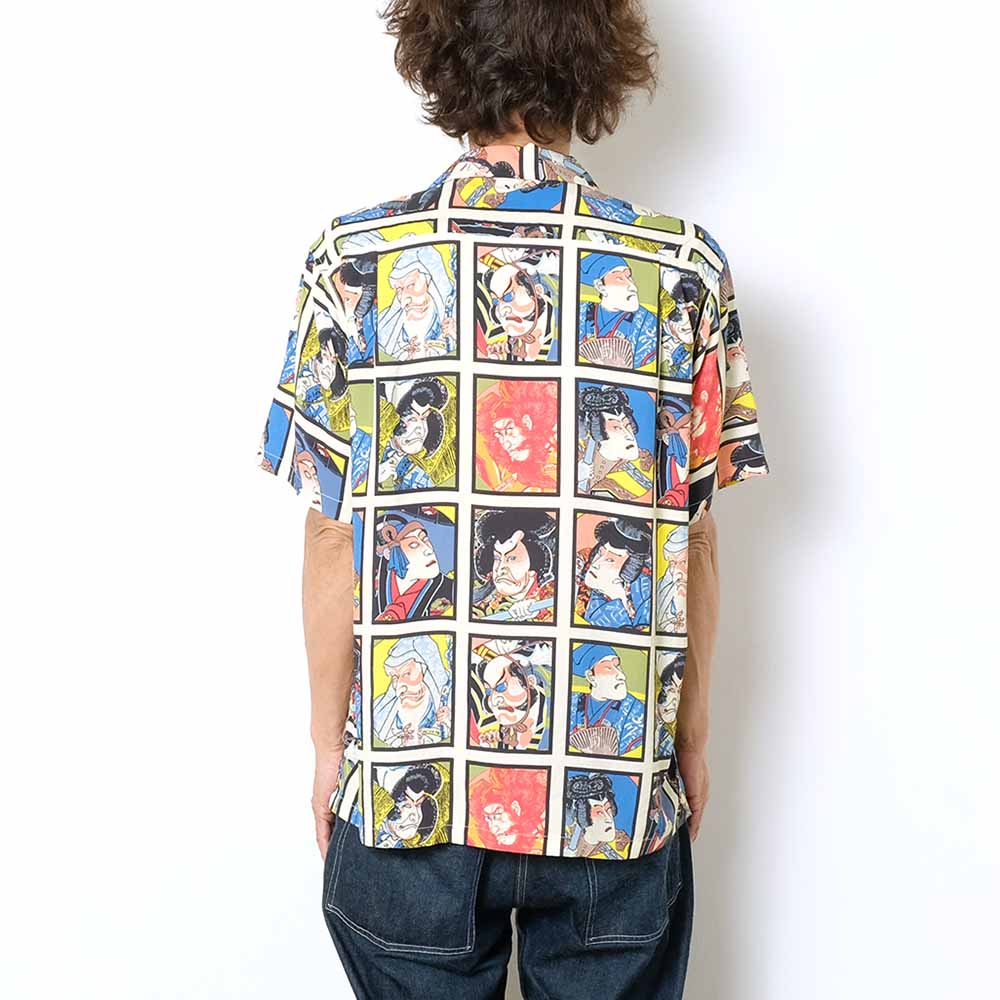 STAR OF HOLLYWOOD<br>HIGH DENSITY RAYON S/S OPEN SHIRT<br>KABUKI<br>SH38891