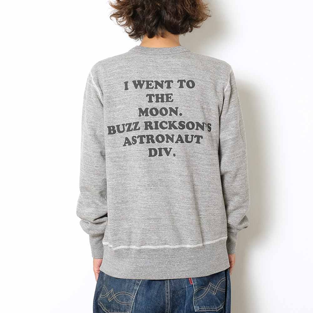 BUZZ RICKSON'S × PEANUTS<br>SET-IN CREW SWEAT "I'M ON THE MOON"<br>BR68842