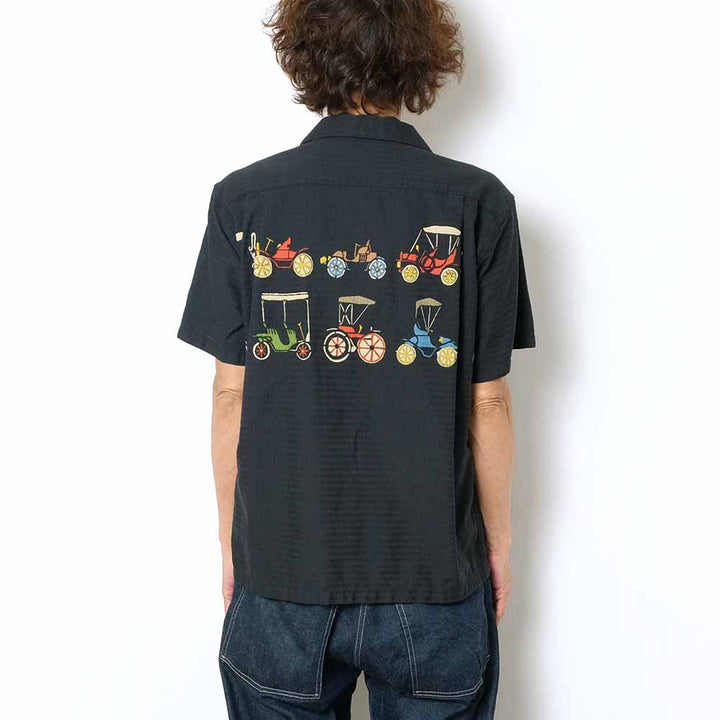 STAR OF HOLLYWOOD<br>DOBBY COTTON S/S OPEN SHIRT<br>CLASSIC CARS<br>SH38886