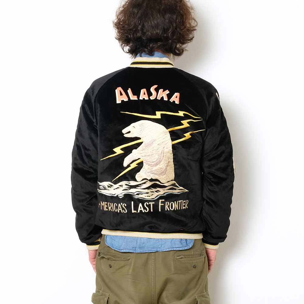 TAILOR TOYO Velveteen Souvenir Jacket POLAR BEAR X ALASKA MAP TT15175-119