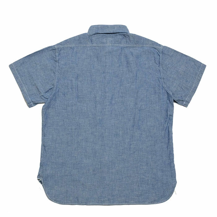 BUZZ RICKSON’S - BLUE CHAMBRAY S/S WORK SHIRT - BR35856