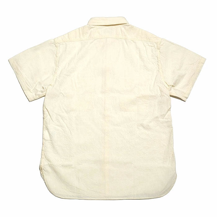 BUZZ RICKSON’S - WHITE CHAMBRAY S/S WORK SHIRT - BR35857