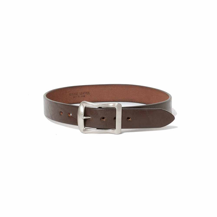 BARNS TOCHIGI LEATHER BELT ZINC BUCKLE LE-4168
