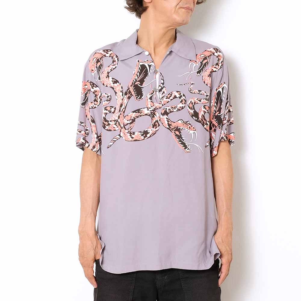 STAR OF HOLLYWOOD HIGH DENSITY RAYON S/S PULLOVER SHIRT "RATTLE SNAKE" SH38377