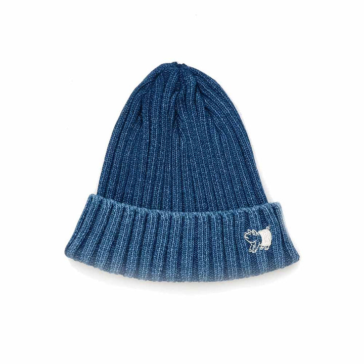 STUDIO D’ARTISAN Lot.7481 INDIGO KNIT CAP 7481