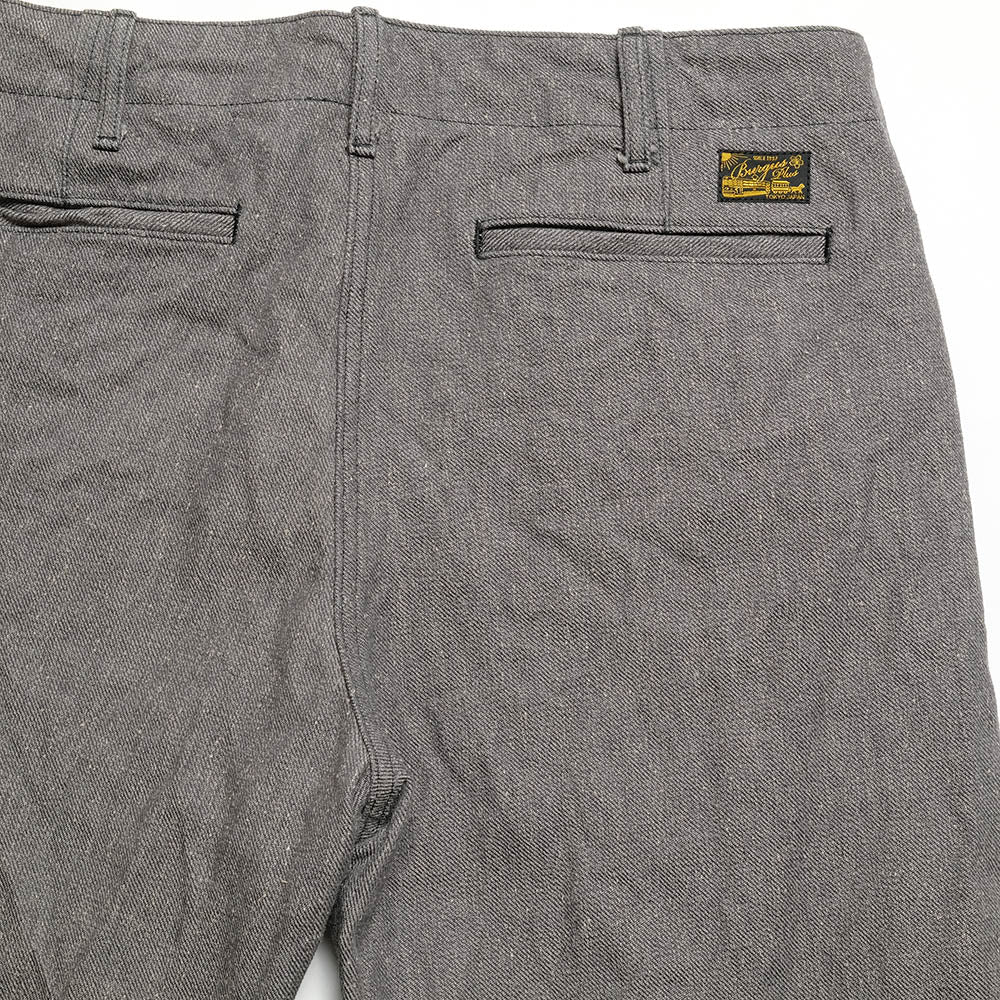 BURGUS PLUS - Lot.401Z Zip Fly - Twisted Heather Heavy Serge Trousers - 401Z-71