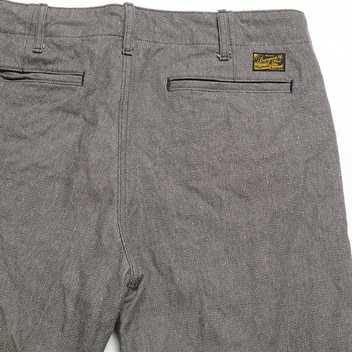BURGUS PLUS - Lot.401Z Zip Fly - Twisted Heather Heavy Serge Trousers - 401Z-71