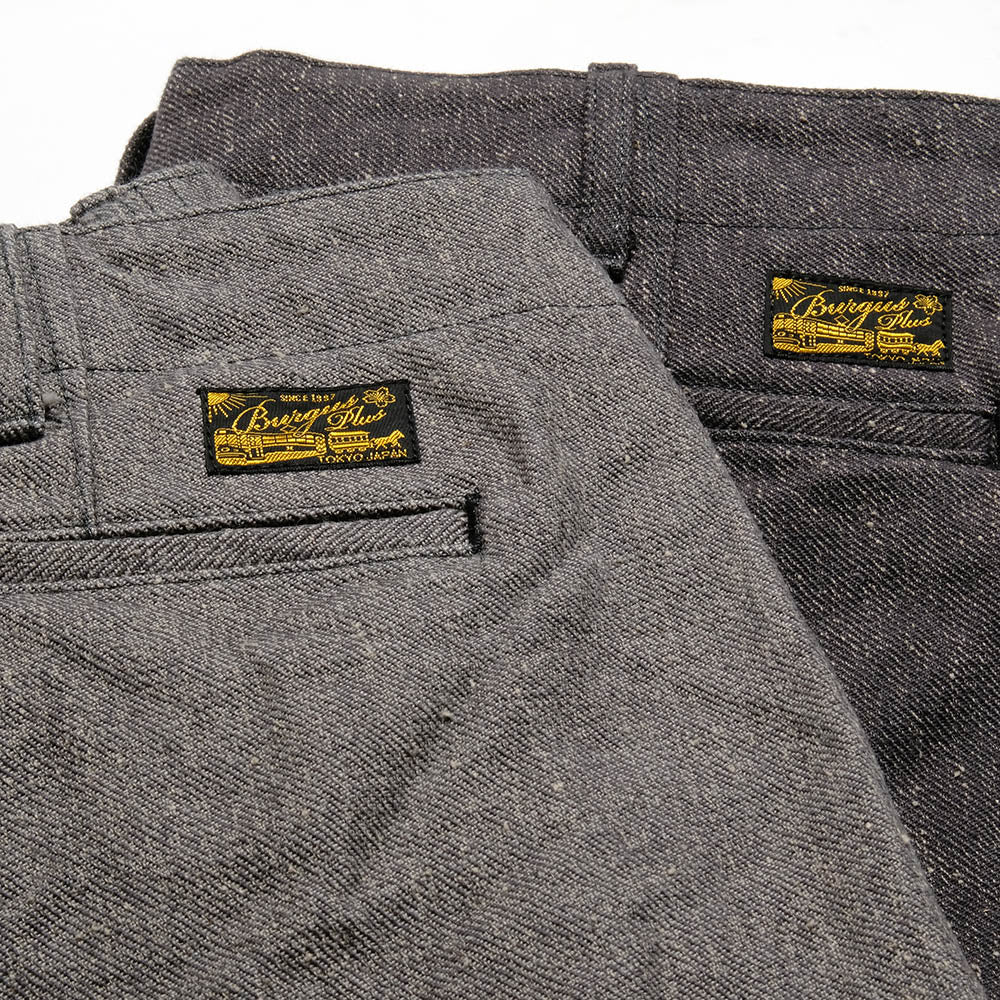 BURGUS PLUS - Lot.401Z Zip Fly - Twisted Heather Heavy Serge Trousers - 401Z-71