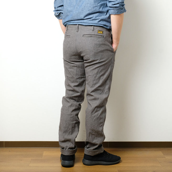 BURGUS PLUS - Lot.401Z Zip Fly - Twisted Heather Heavy Serge Trousers - 401Z-71