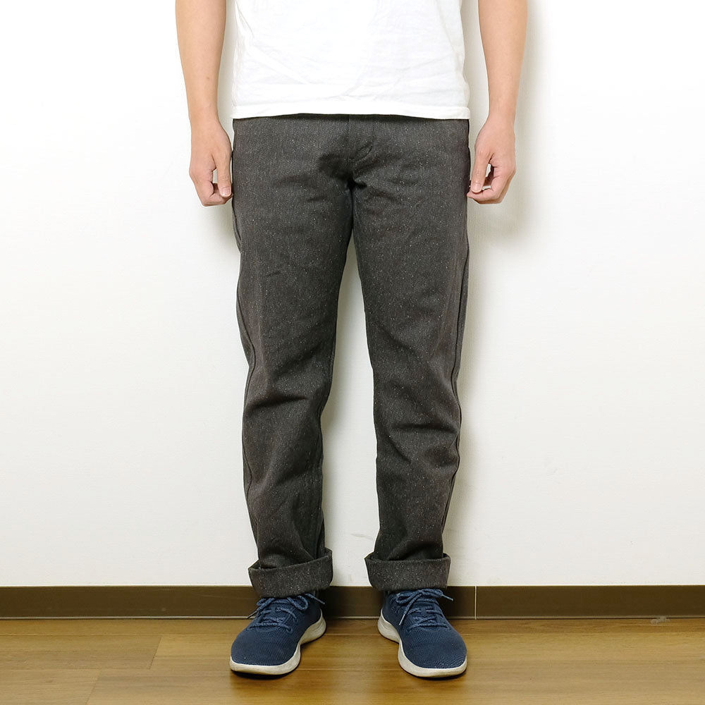 BURGUS PLUS - Lot.401Z Zip Fly - Twisted Heather Heavy Serge Trousers - 401Z-71