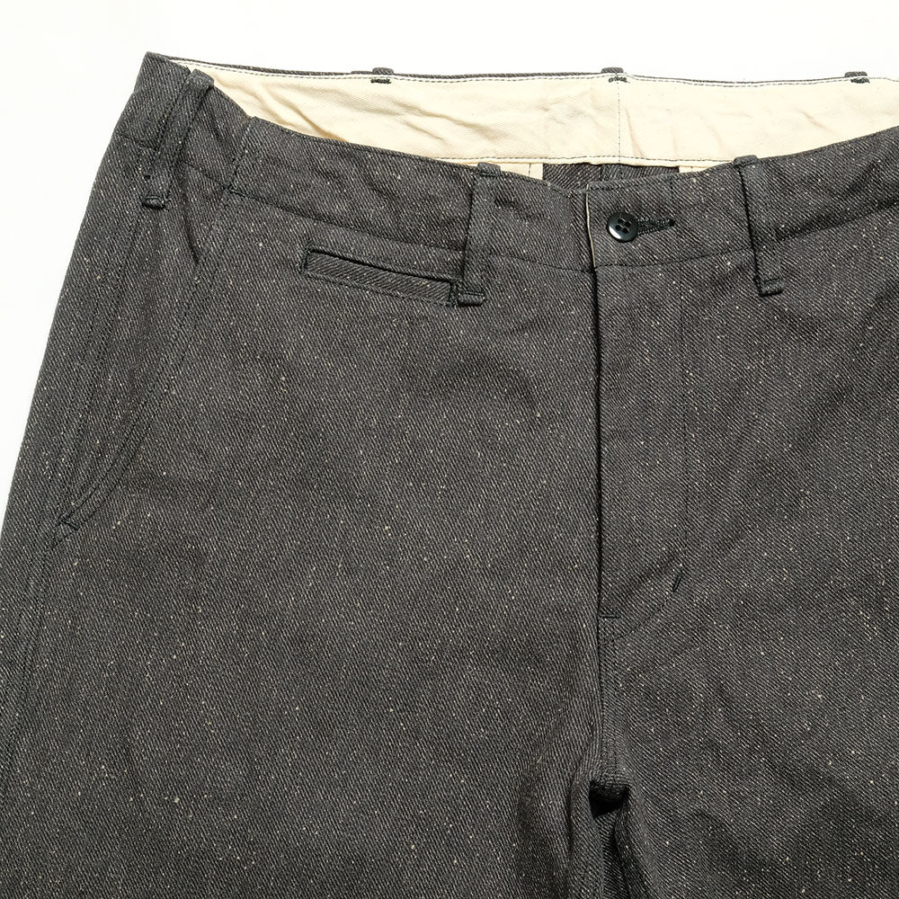 BURGUS PLUS - Lot.401Z Zip Fly - Twisted Heather Heavy Serge Trousers - 401Z-71
