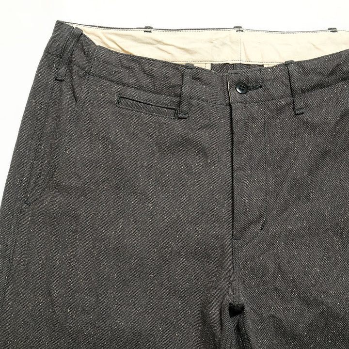 BURGUS PLUS - Lot.401Z Zip Fly - Twisted Heather Heavy Serge Trousers - 401Z-71