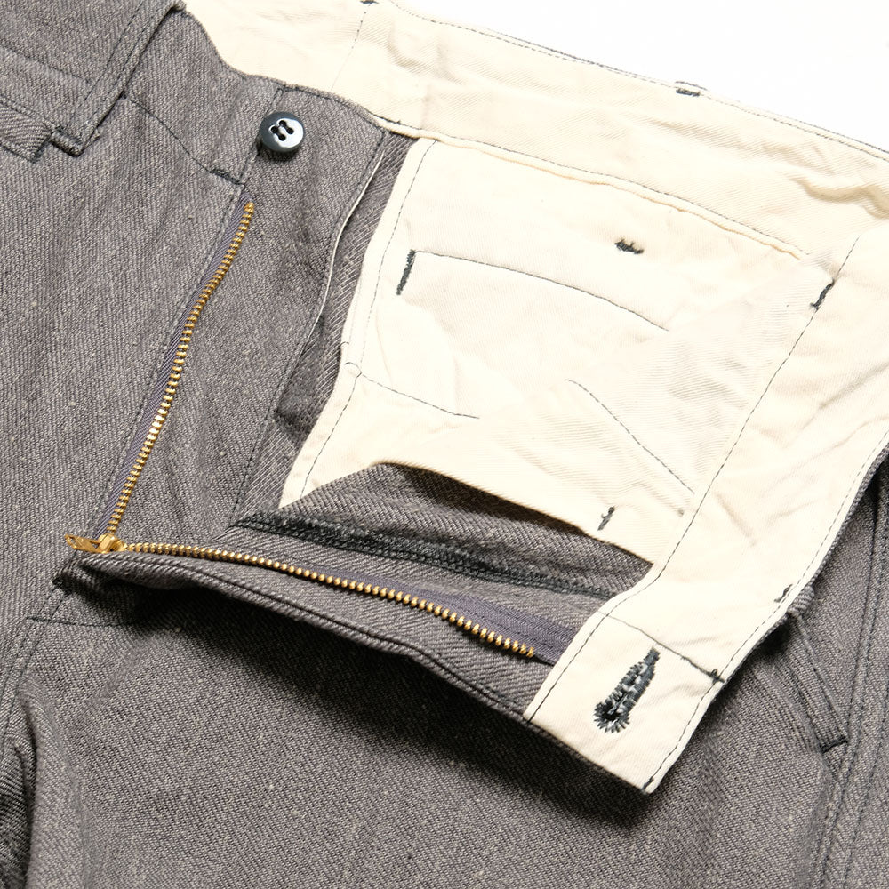 BURGUS PLUS - Lot.401Z Zip Fly - Twisted Heather Heavy Serge Trousers - 401Z-71